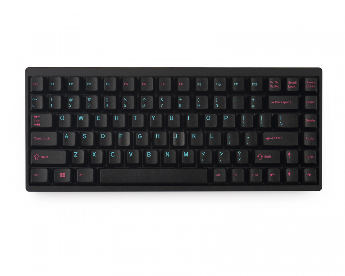 MaxCustom Shine Through Double-shot PBT Keycaps Set- Black 