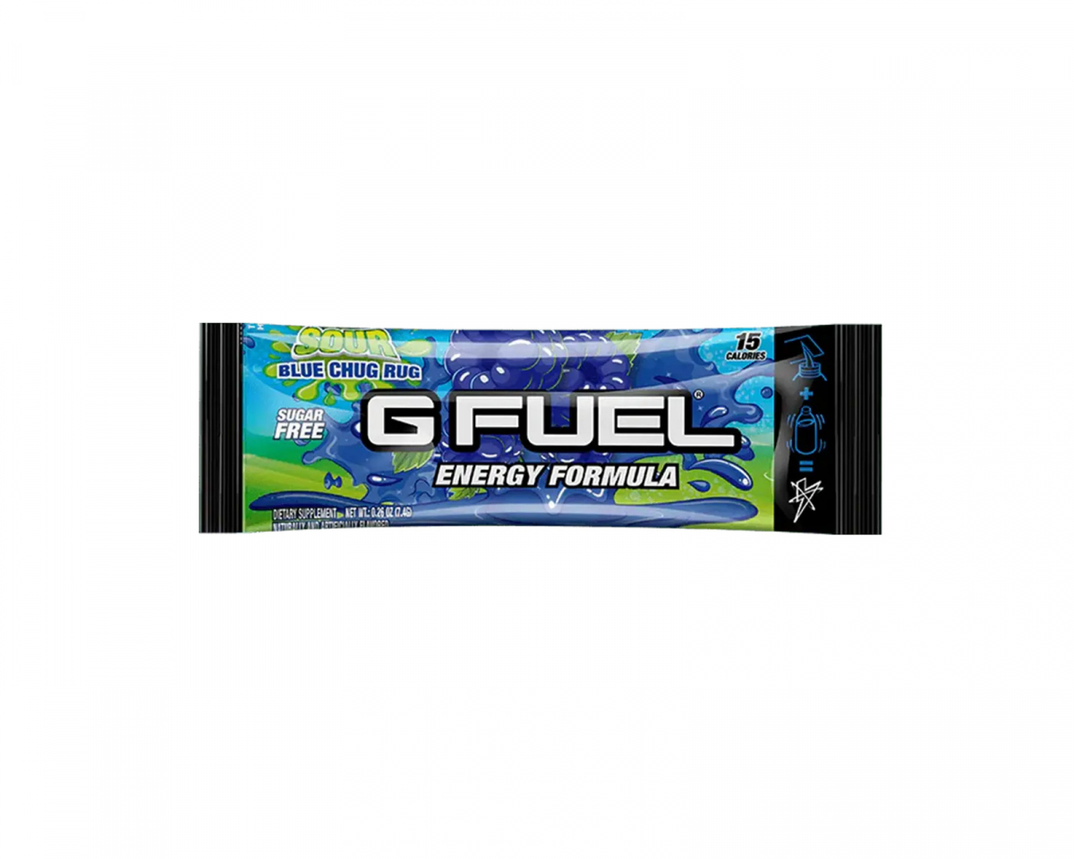 G FUEL Sour Blue Chug Rug - Single Energy Pack - MaxGaming.fi