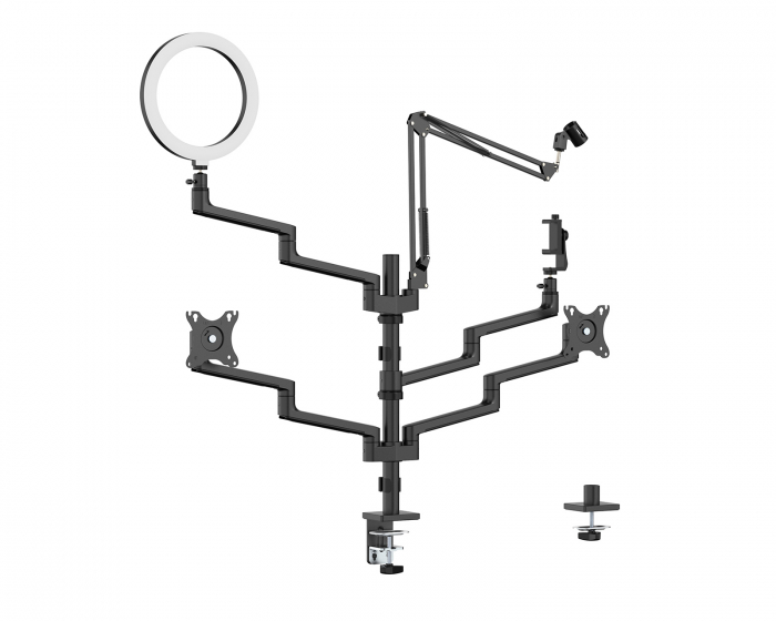 Desktop Multi-Mount - monitorivarsi kahdelle näytölle