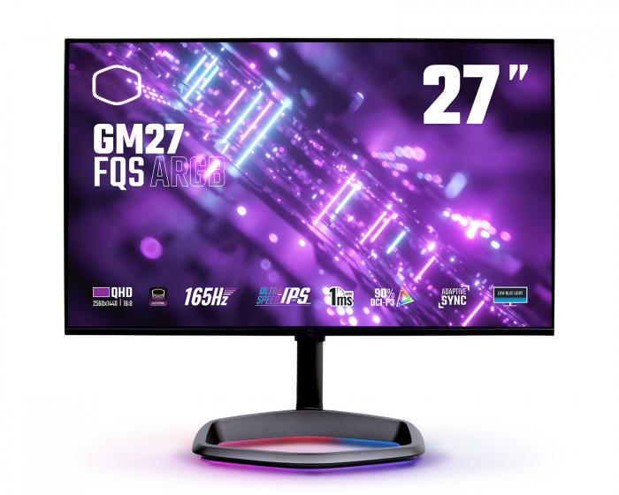 Cooler Master GM27-FQS ARGB 27” QHD IPS 165Hz 1ms Pelimonitori