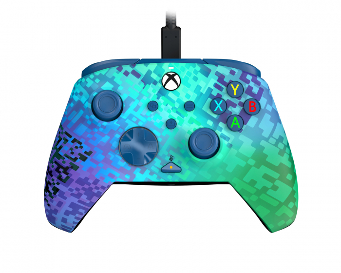 PDP Rematch Wired Controller (Xbox Series/Xbox One/PC) - Glitch Green -Langallinen Peliohjain