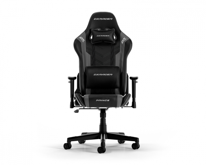 DXRacer PRINCE L Musta & Harmaa PVC Nahka