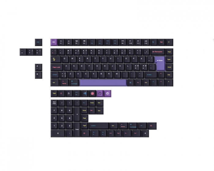 Keychron PBT Keycap set ISO Nordic - Developer