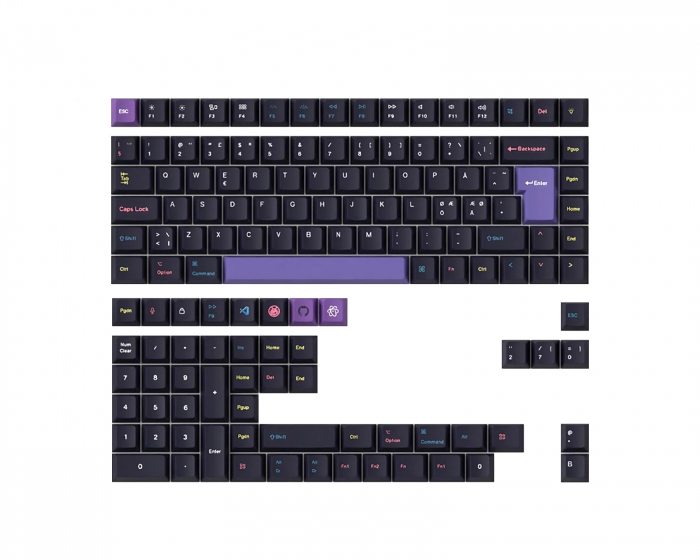 Keychron PBT Keycap set ISO Nordic - Developer