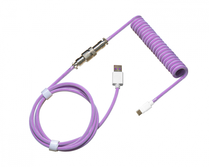 Cooler Master Coiled Cable USB-C > USB-A 1.5m - Aviator - Dream Purple