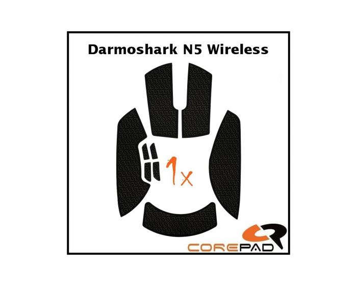 Corepad Soft Grips Darmoshark N5 - Musta