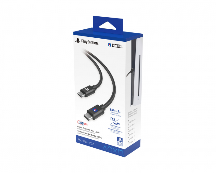 Hori USB Charging Play Cable PlayStation 5 - USB-C - USB-C kaapeli DualSense - 3m