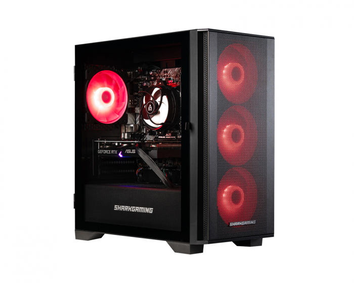 Shark Gaming Shark Maelstrom R501 Gaming PC - Pelitietokone - RTX 3050 - Ryzen 5 5500