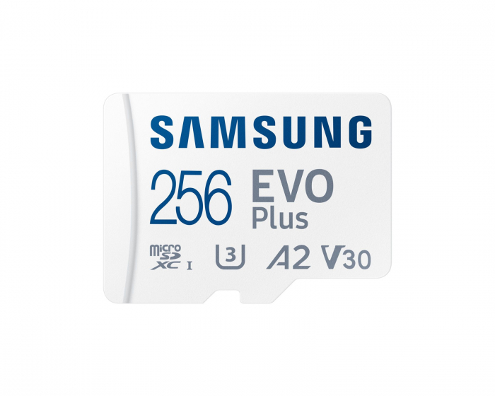 Samsung EVO Plus microSDXC UHS-I U3 256GB & SD adapter - Muistikortti