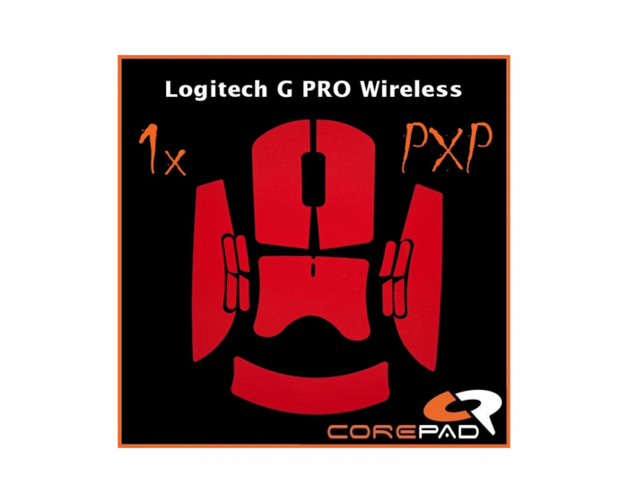 Corepad PXP Grips Logitech G PRO Wireless - Punainen