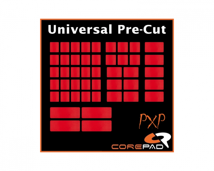 Corepad PXP Universal Pre-Cut Grips Keyboard & Mouse - Punainen