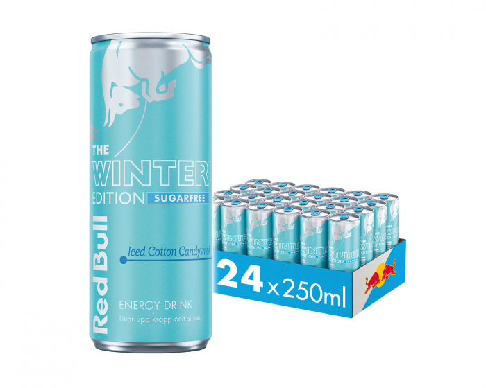 Red Bull 24x Energiajuoma, 250 ml, Iced Cotton Candy Sugarfree