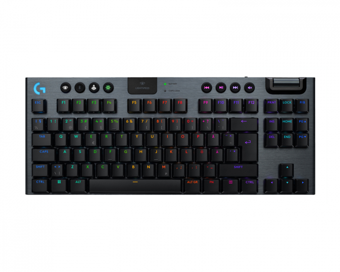 Logitech G915 X TKL Lightspeed Langaton Pelinäppäimistö [Tactile] - Musta