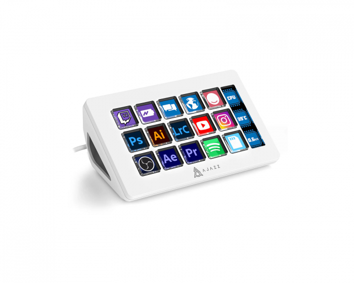 Ajazz AKP153 Stream Deck - Valkoinen