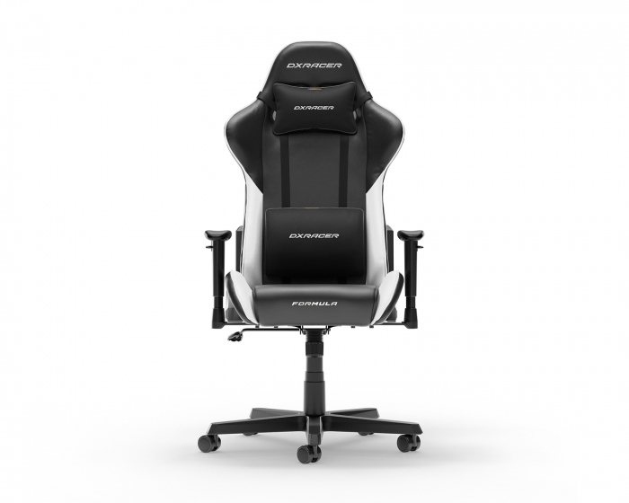 DXRacer FORMULA L Musta & Valkoinen PVC Nahka