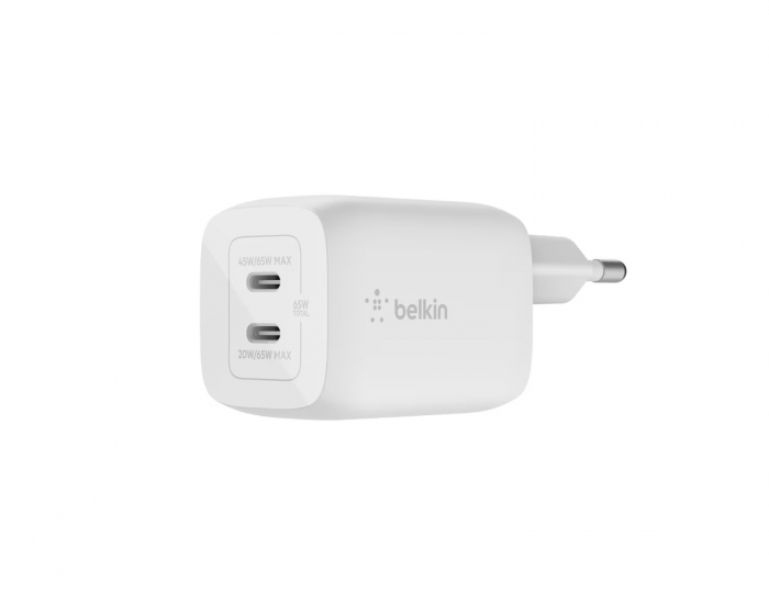 Belkin Boost Charge 65W USB-C Seinälaturi - Valkoinen