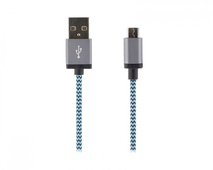 STREETZ USB-A to USB Micro-B - 1m - Sininen