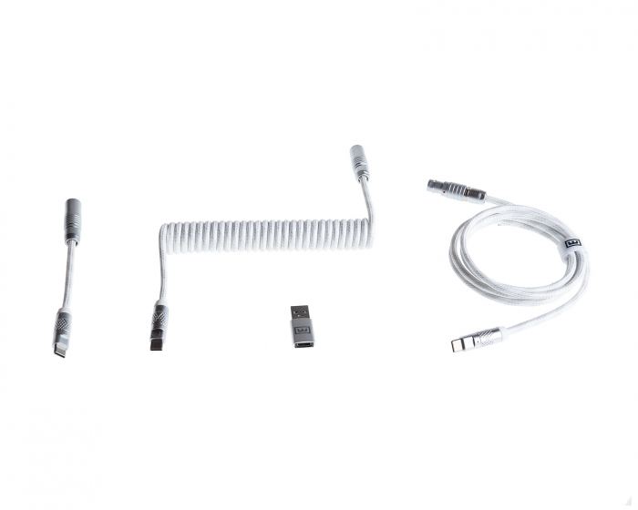 Wooting Coiled USB-C Kaapeli - Just White