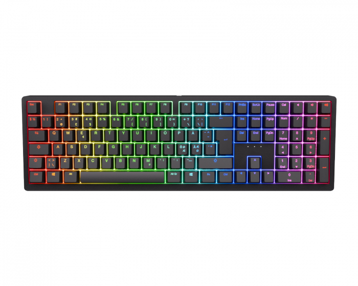 Ducky Zero 6108 Langaton RGB-näppäimistö - Musta [Cherry MX2A Brown]