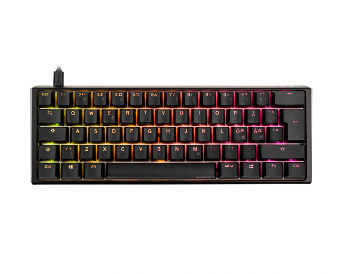 Ducky ONE 3 Mini Classic RGB Näppäimistö [Baby Kangaroo] - Musta/Valkoinen