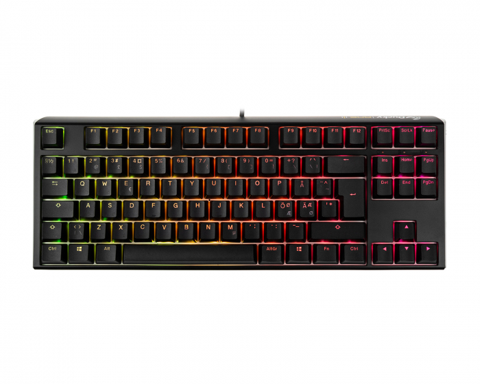 Ducky ONE 3 TKL Classic RGB Näppäimistö [Baby Kangaroo] - Musta/Valkoinen