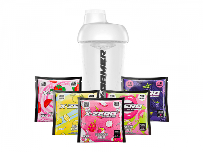 X-Gamer X-Zero Sample Pack + Shaker (10 Servings)