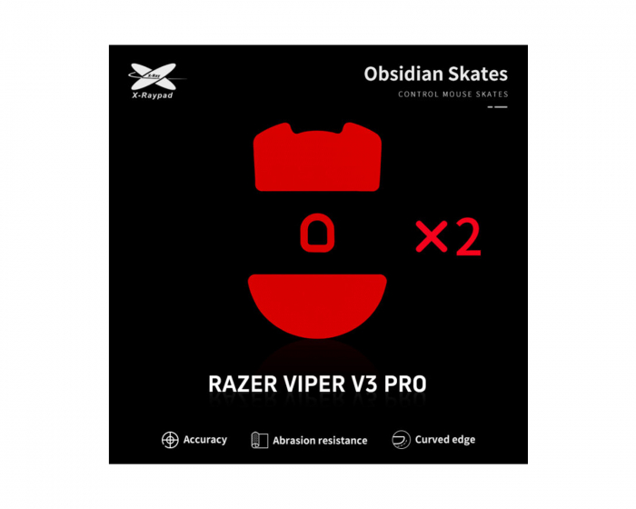 X-raypad Obsidian Mouse Skates Razer Viper V3 Pro