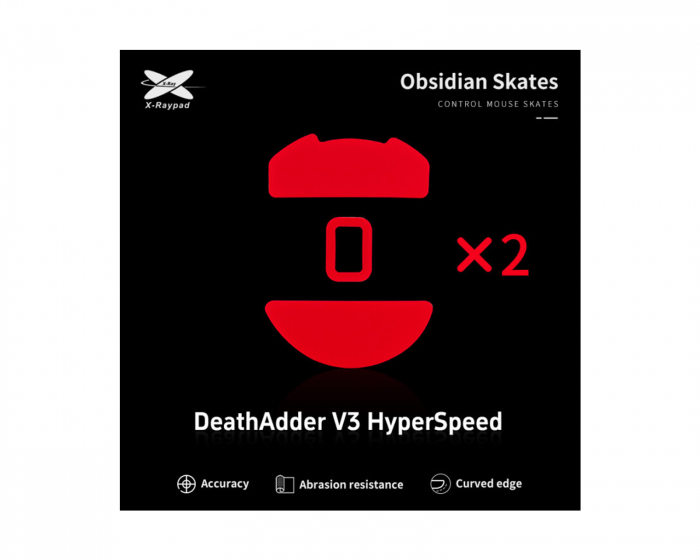 X-raypad Obsidian Mouse Skates Razer DeathAdder V3 HyperSpeed