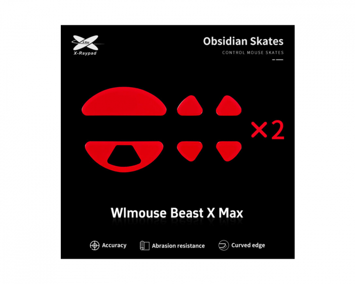 X-raypad Obsidian Mouse Skates WLmouse Beast X Max