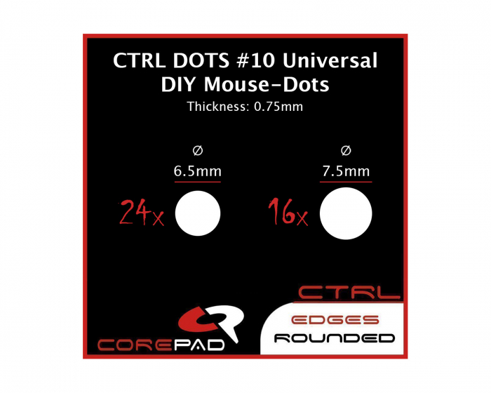 Corepad Dots CTRL - Universal DIY - Ø 6.5/7.5mm - 0.75mm