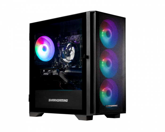 Shark Gaming Shark Maelstrom I512 Gaming PC - Pelitietokone - RTX 4060 - Ryzen 5 5500