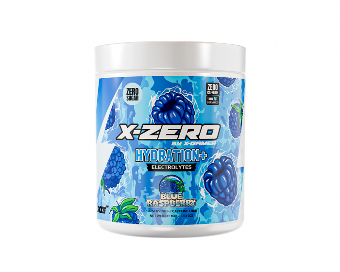 X-Gamer X-Zero Hydration+ Blue Raspberry - 100 Annos