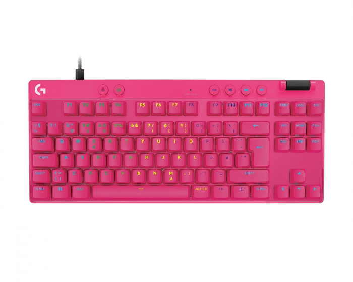 Logitech Pro X TKL Rapid Langallinen Pelinäppäimistö [Linear] - Magenta