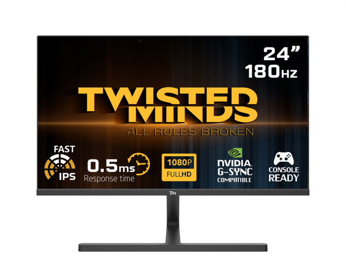 Twisted Minds Blaze Series 24” FHD, 180Hz, Fast IPS, 0.5ms, HDR400 Pelimonitori