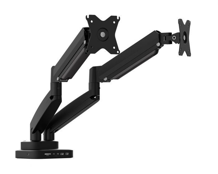 j5create Ergonomic Dual Monitor Mount - 10-in-1 Dock - Näytön Teline - 2 Näyttöä