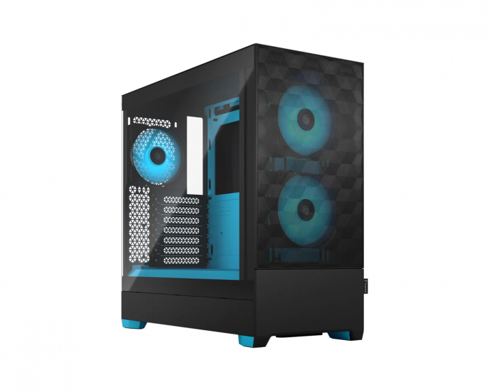 Fractal Design Pop Air RGB TG - Musta/Cyan