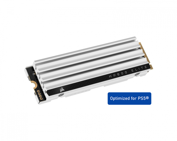 Corsair MP600 Elite PCIe Gen4 x4 NVMe M.2 SSD PS5 - 4TB - Valkoinen