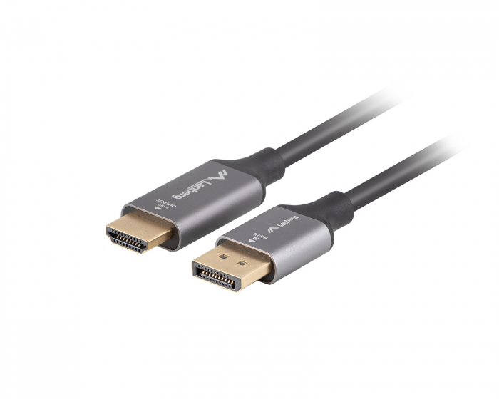 Lanberg DisplayPort to HDMI Kaapeli 4K Musta - 1m