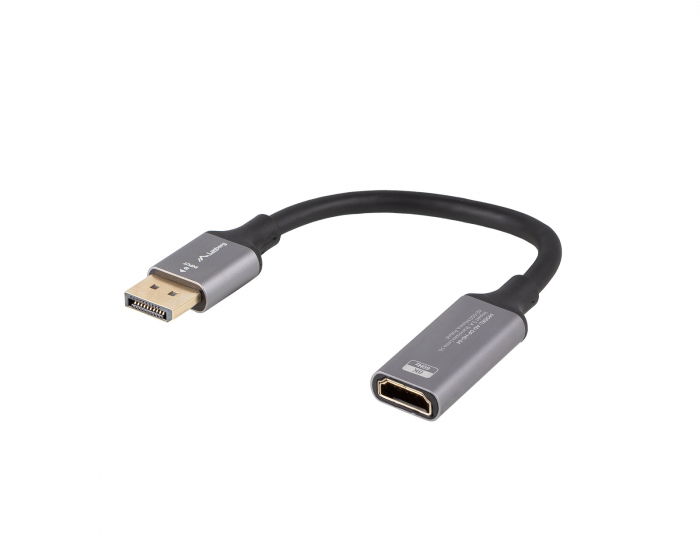 Lanberg DisplayPort to HDMI Adapterikaapeli 8K Musta - 0.2m