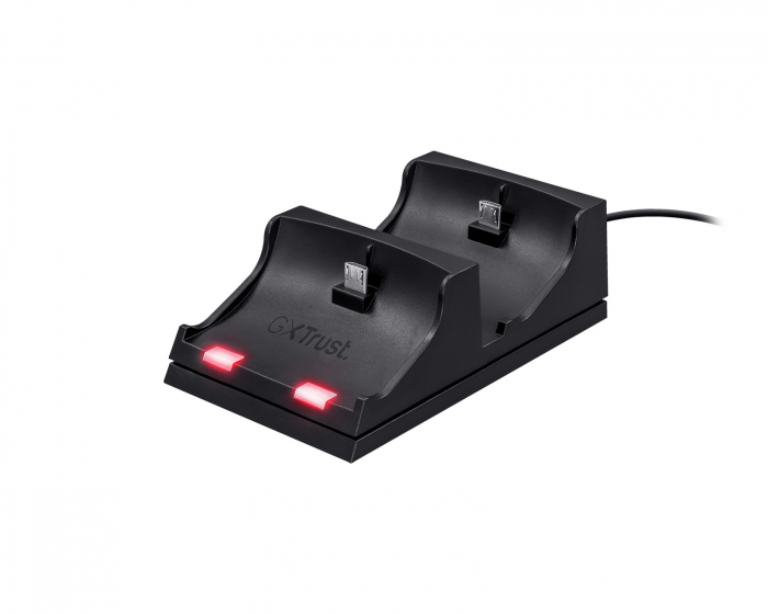 Trust GXT 235 Duo Charging Dock - Musta PS4 Latausasema 