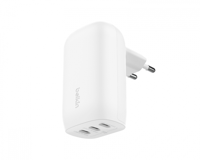 Belkin Boost Charge 65W USB-C Seinälaturi - 3 port - Valkoinen