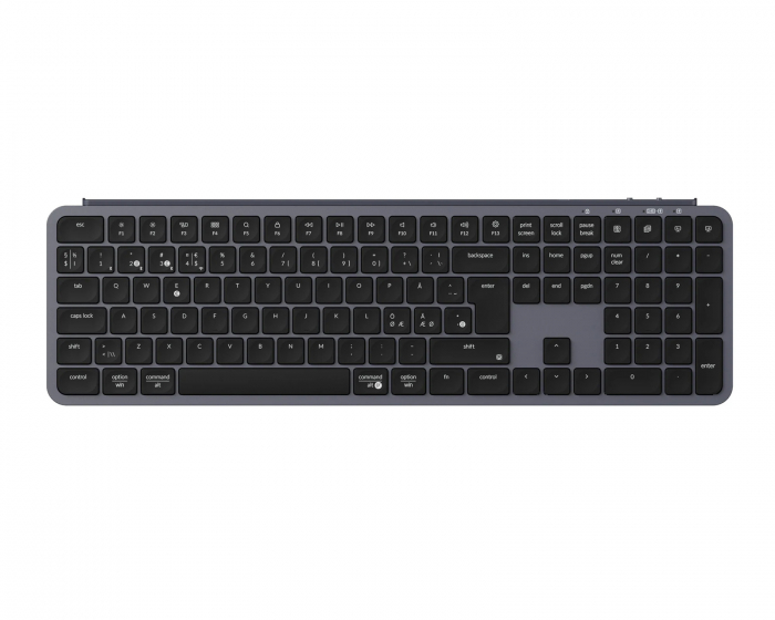 Keychron B6 Pro Ultra-Slim Langaton Näppäimistö - Space Gray - ISO