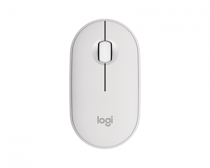 Logitech Pebble M350s Langaton hiiri - Tonal White