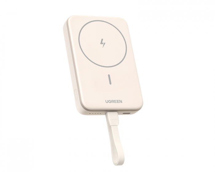 UGREEN Magneettinen Langaton Virtapankki 10000 mAh - Beige