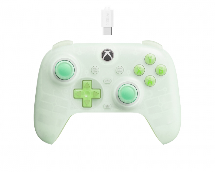 8Bitdo Ultimate Mini Wired Controller Xbox - Clear Green Peliohjain