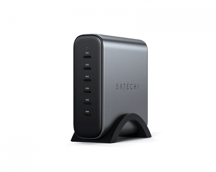 Satechi 200W PD USB-C GaN Laturi - 6 porttia