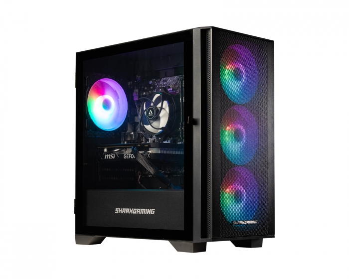 Shark Gaming Shark Maelstrom R709 Gaming PC - Pelitietokone - RX 7600XT - Ryzen 7 5700X