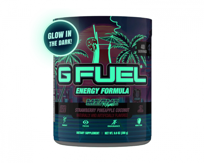 G FUEL Miami Nights Black Light Edition - 40 Annos