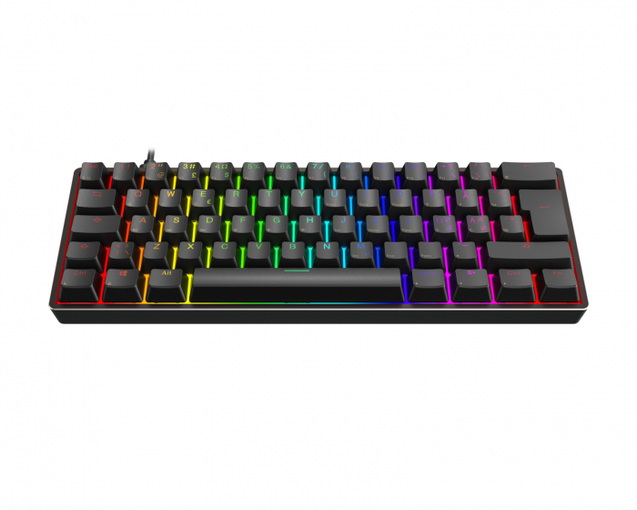 MaxMount Aeon RGB Hotswap PBT Pelinäppäimistö [Gateron Optical Red] - Musta (DEMO)