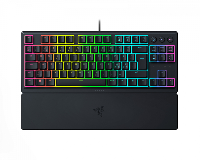 Razer Ornata V3 TKL Low Profile Gaming Näppäimistö [Mecha Membrane Clicky] - Musta (DEMO)